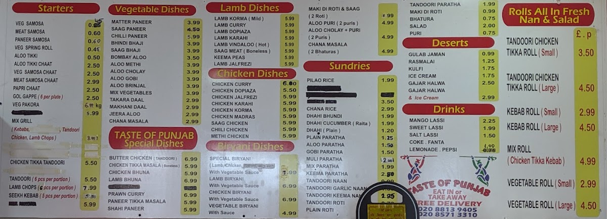 Taste of Punjab Southall Menu - Image 6